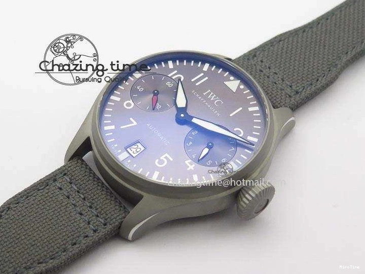 MIROTIME 0515 SunProtective Big Pilot Real PR IW500910 “Patrouille Suisse” ZF 1:1 Best Edition On Gray Nylon Strap 7278